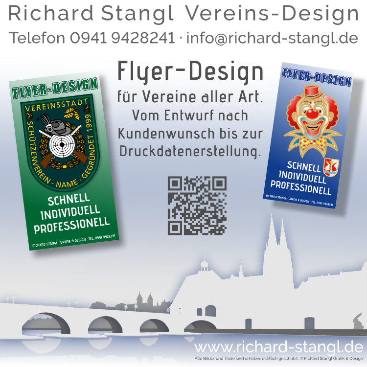 Richard Stangl Grafik und Design Angebot preiswertes Flyer-Design.